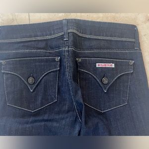 Hudson dark denim straight cut jeans